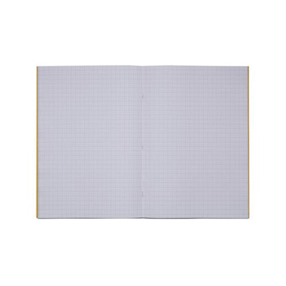 Rhino Exercise Book 80 Page A4 10mm Squares Yellow Contract (Pack of 50) VEXV668-215-0