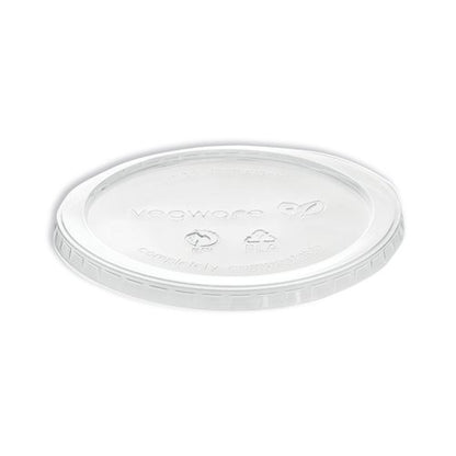 Vegware Deli Container Lid Round 8-32oz Clear (Pack of 500) VDC-120H