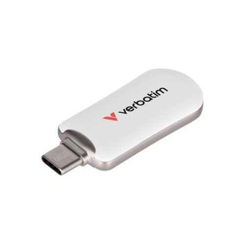Verbatim Plectra USB-C Flash Drive 64GB White 30228