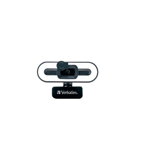 Verbatim AWC-02 Full HD 1080P Autofocus Webcam Microphone/Light 49579