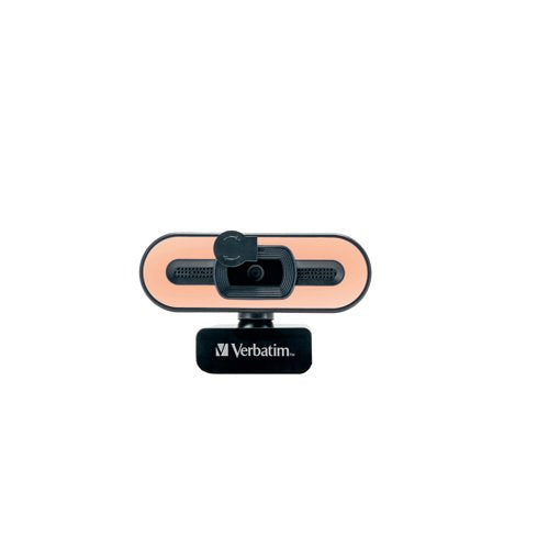 Verbatim AWC-02 Full HD 1080P Autofocus Webcam Microphone/Light 49579