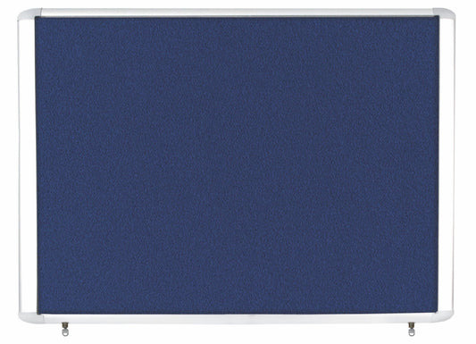 Bi-Office Outdoor Blue Felt Lockable Noticeboard Display Case 8 x A4 978x670mm - VT350607760