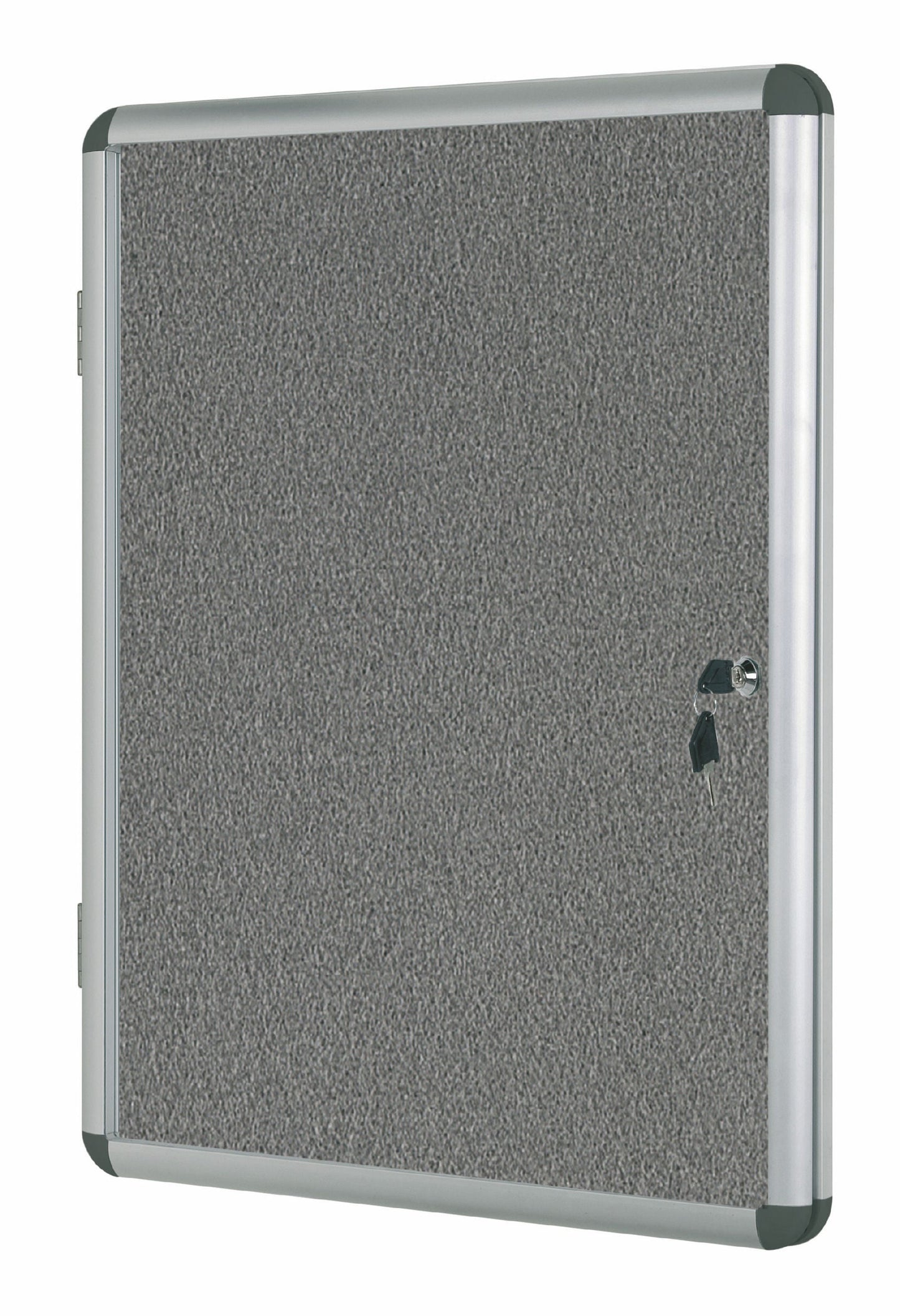 Bi-Office Enclore Grey Felt Lockable Noticeboard Display Case 9 x A4 720x981mm - VT630103150