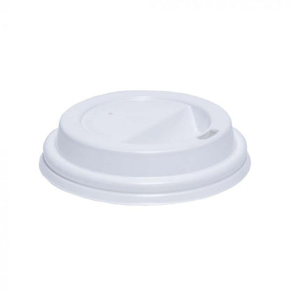 Belgravia Disposables 8oz Biodegradable Sip Through White Lids (50's) - UK BUSINESS SUPPLIES