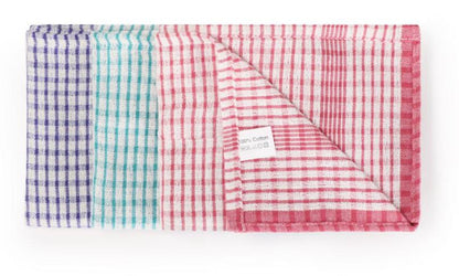 Janit-X Check Design Cotton Tea Towels 430x680mm (Pack of 10) - UK BUSINESS SUPPLIES