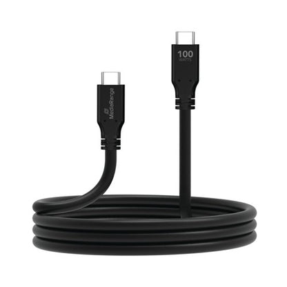 Mediarange USB Type-C Charge and Sync Cable with E-Mark Chip USB 3.2 Gen 1X2 3m Black MRCS218