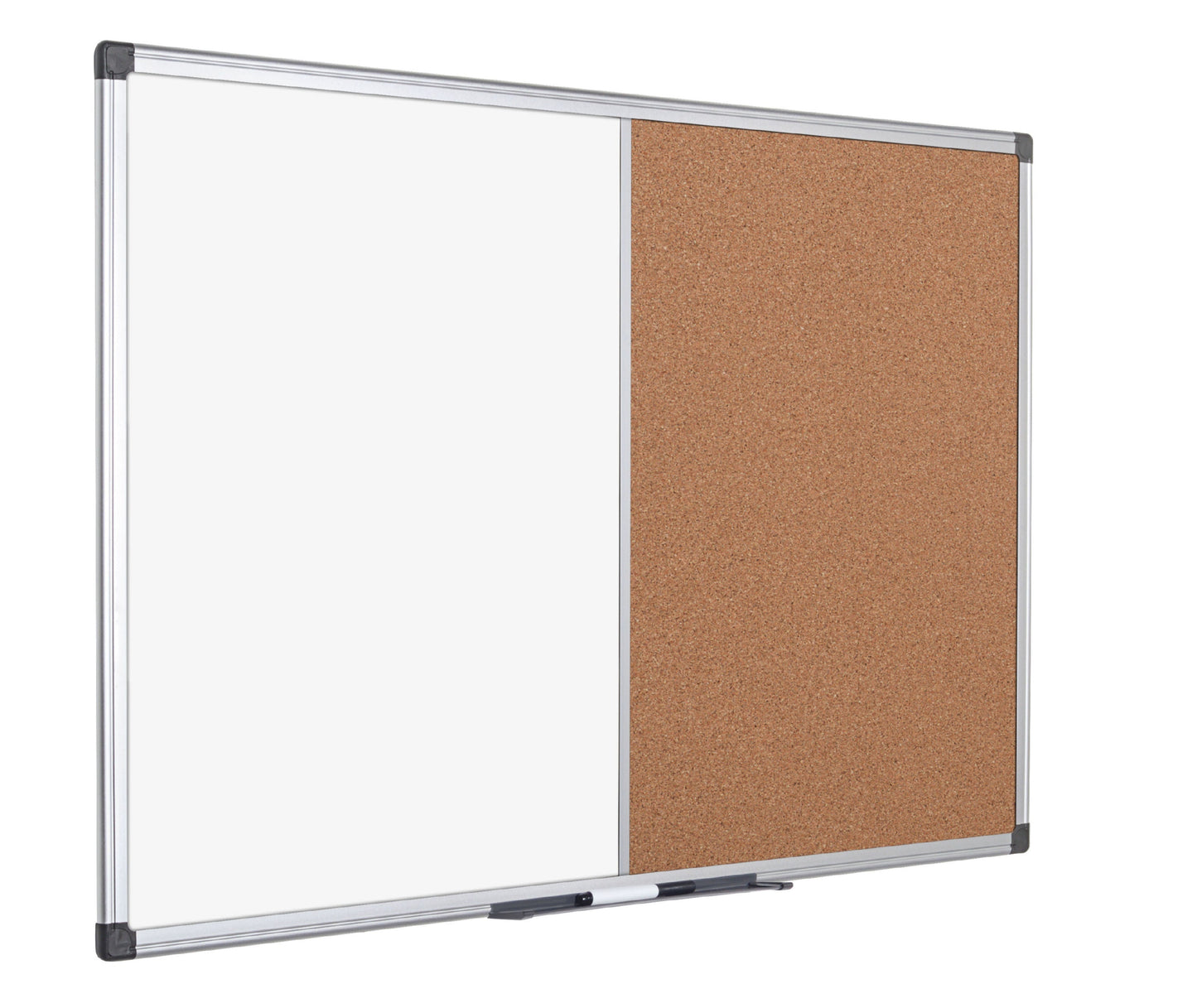 Bi-Office Maya Combination Board Cork/Magnetic Whiteboard Aluminium Frame 1200x900mm - XA0503170
