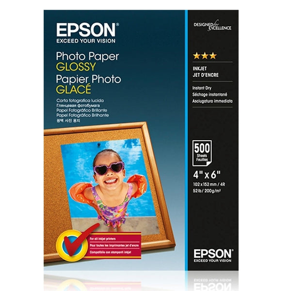 Epson 13x18cm White Glossy Photo Paper 50 Sheets - ONE CLICK SUPPLIES