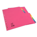 Concord Bright Subject Dividers Europunched 12-Part A4 Assorted Code 50999 - ONE CLICK SUPPLIES