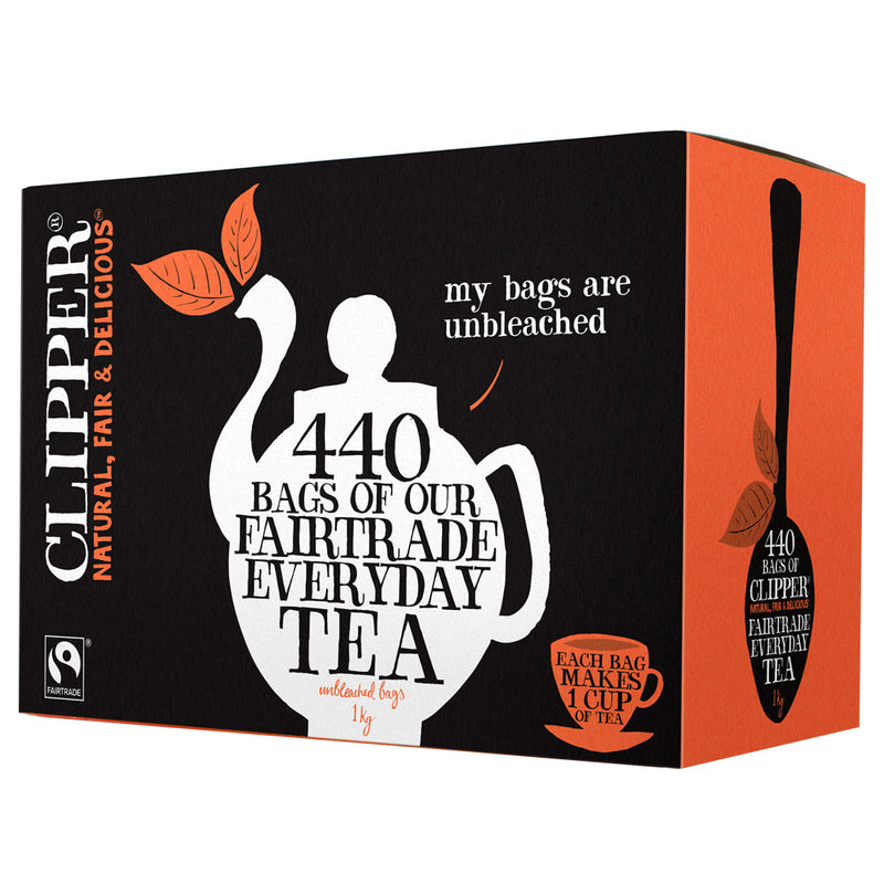 Clipper Fairtrade Everyday Tea Bags 440 - ONE CLICK SUPPLIES