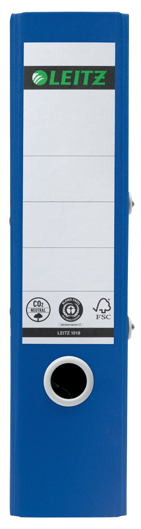 Leitz 180 Recycle Lever Arch File A4 80mm Spine Blue 10180035 - ONE CLICK SUPPLIES