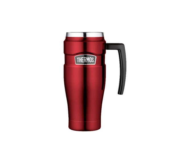 Thermos Stainless Red Travel Mug 470ml - ONE CLICK SUPPLIES