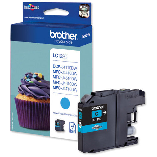 Brother LC123 Cyan Code LC123C - ONE CLICK SUPPLIES