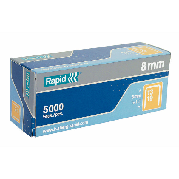 Rapid 13/8mm Galvanised Staples (Pack 5000) 11835600 - ONE CLICK SUPPLIES