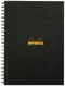 Rhodia A4 Wirebound Hard Cover Notebook Recycled Ruled 160 Pages Black (Pack 3) - 119234C - ONE CLICK SUPPLIES