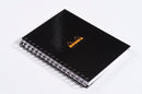 Rhodia A5 Wirebound Hard Cover Business Book A-Z Index Ruled 160 Pages Black (Pack 3) - 119241C - ONE CLICK SUPPLIES