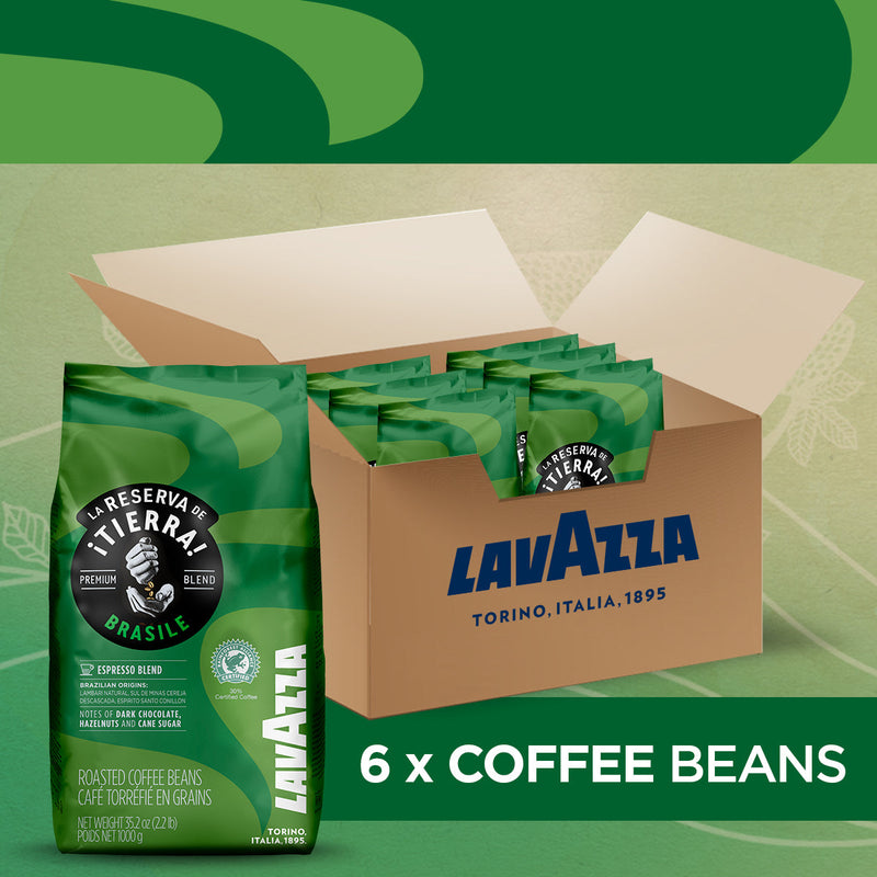 Lavazza Tierra Brasile Premium Blend Coffee Beans 1kg - ONE CLICK SUPPLIES