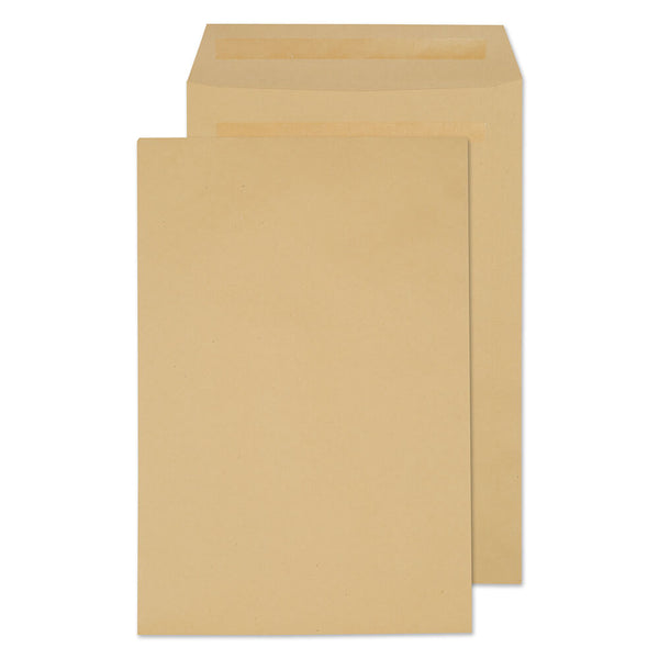 ValueX Pocket Envelope 381x254mm Recycled Self Seal Plain 90gsm Manilla (Pack 250) - 12890 - ONE CLICK SUPPLIES