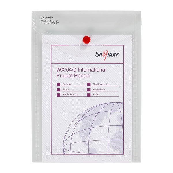 Snopake Polyfile Portrait Wallet File Polypropylene A5 Clear (Pack 5) - 13280 - ONE CLICK SUPPLIES
