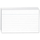 Concord 6x4inch White Ruled Record Card Pack 100's - ONE CLICK SUPPLIES