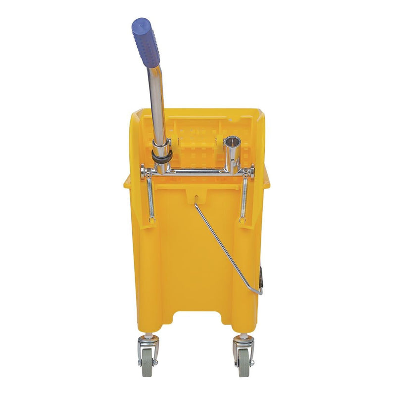 Yellow Colour Coded Mop Bucket With Wringer 17 Litre