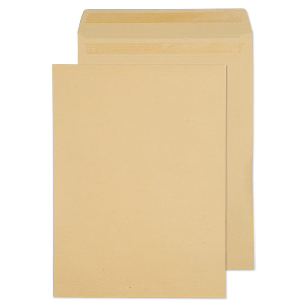ValueX Pocket Envelope 406x305mm Recycled Self Seal Plain 115gsm Manilla (Pack 250) - 13896 - ONE CLICK SUPPLIES