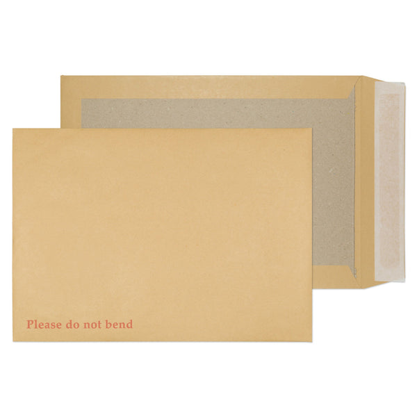 ValueX Board Backed Envelope C4 Peel and Seal Plain 120gsm Manilla (Pack 125) - 13935 - ONE CLICK SUPPLIES