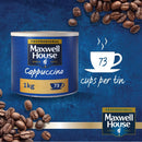 Maxwell House Cappuccino Instant Coffee 1kg Tin - ONE CLICK SUPPLIES