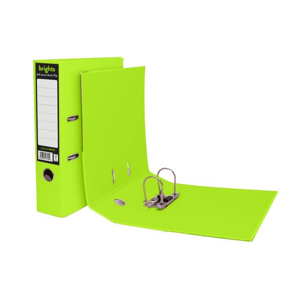 Pukka Pads A4 Green Brights Lever Arch File (BR-7760) - ONE CLICK SUPPLIES