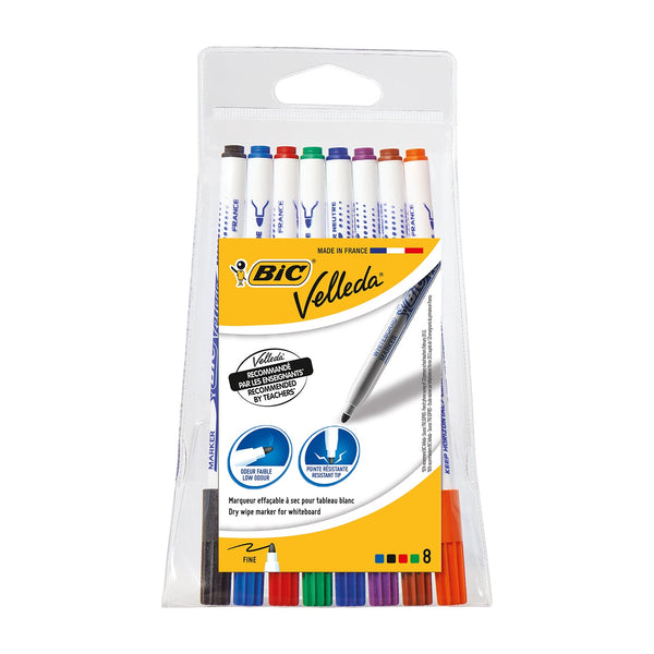 BIC Velleda 1721 Whiteboard Markers (Pack of 8) - ONE CLICK SUPPLIES