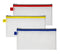 Snopake Mesh Zippa Bag EVA DL 300 Mircon Assorted Colours (Pack 3) - 15817 - ONE CLICK SUPPLIES