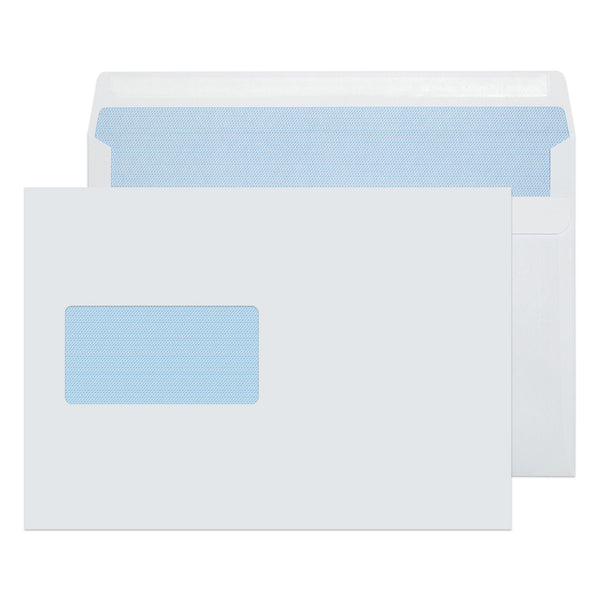Blake Purely Everyday Wallet Envelope C5 Self Seal Window 90gsm White (Pack 500) - 1708 - ONE CLICK SUPPLIES