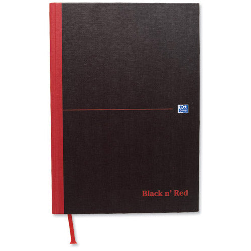 Black n' Red Notebook Smart Ruled Casebound 90gsm A4 Ref 100080428 - ONE CLICK SUPPLIES