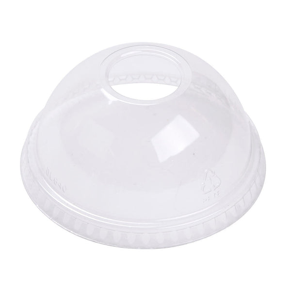 Belgravia 16oz -20oz Domed Smoothie Cup Lids with Hole - ONE CLICK SUPPLIES