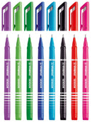 STABILO SENSOR fine Pen 0.3mm Line Assorted Colours (Wallet 8) - 189/8 - ONE CLICK SUPPLIES