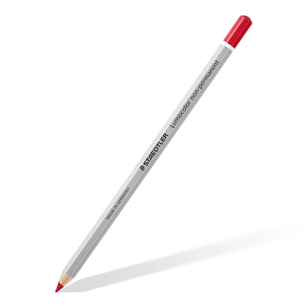 Staedtler Lumocolour Glasochrom Red Pencil - ONE CLICK SUPPLIES