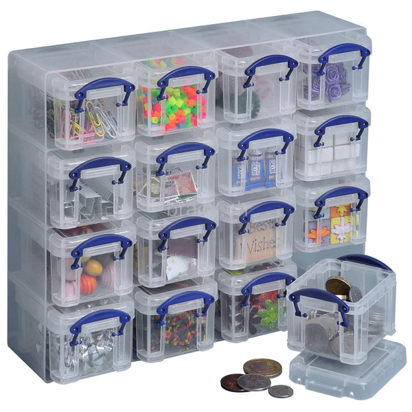 Really Useful 0.14 litre Really Useful Organiser Pack Clear