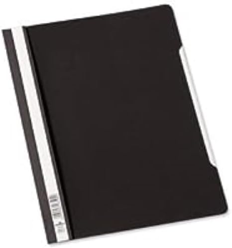 Durable Clear View Report Folder Extra Wide A4 Black (Pack 50) 257001