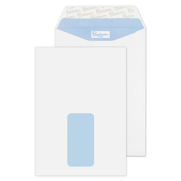 Blake Premium Office Pocket Envelope C5 Peel and Seal Window 120gsm Ultra White Wove (Pack 500) - 34116 - ONE CLICK SUPPLIES