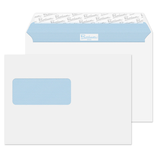 Blake Premium Office Wallet Envelope C5 Peel and Seal Window 120gsm Ultra White Wove (Pack 500) - 34216 - ONE CLICK SUPPLIES