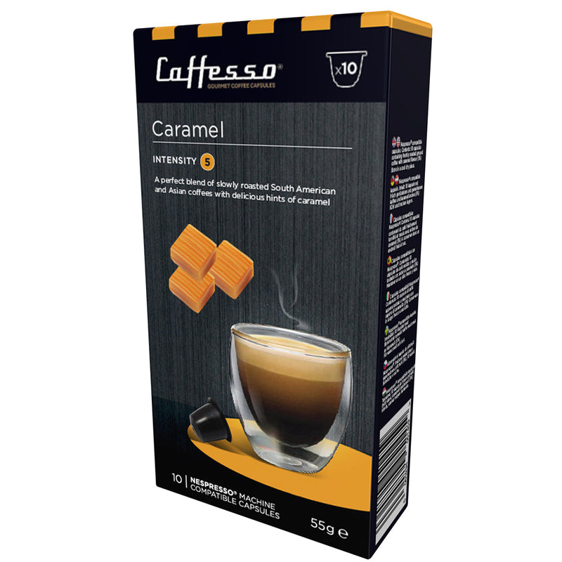 Caffesso Caramel Nespresso Compatible 10 Pods - ONE CLICK SUPPLIES