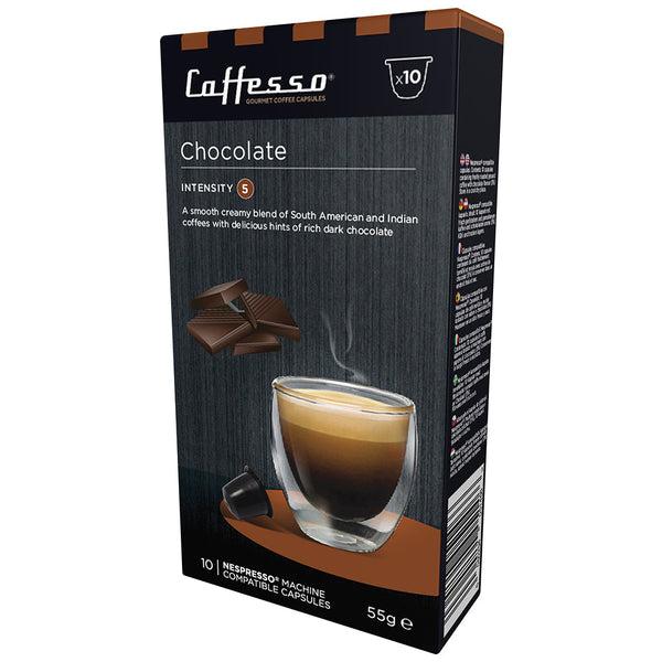 Caffesso Chocolate Nespresso Compatible 10 Pods - ONE CLICK SUPPLIES