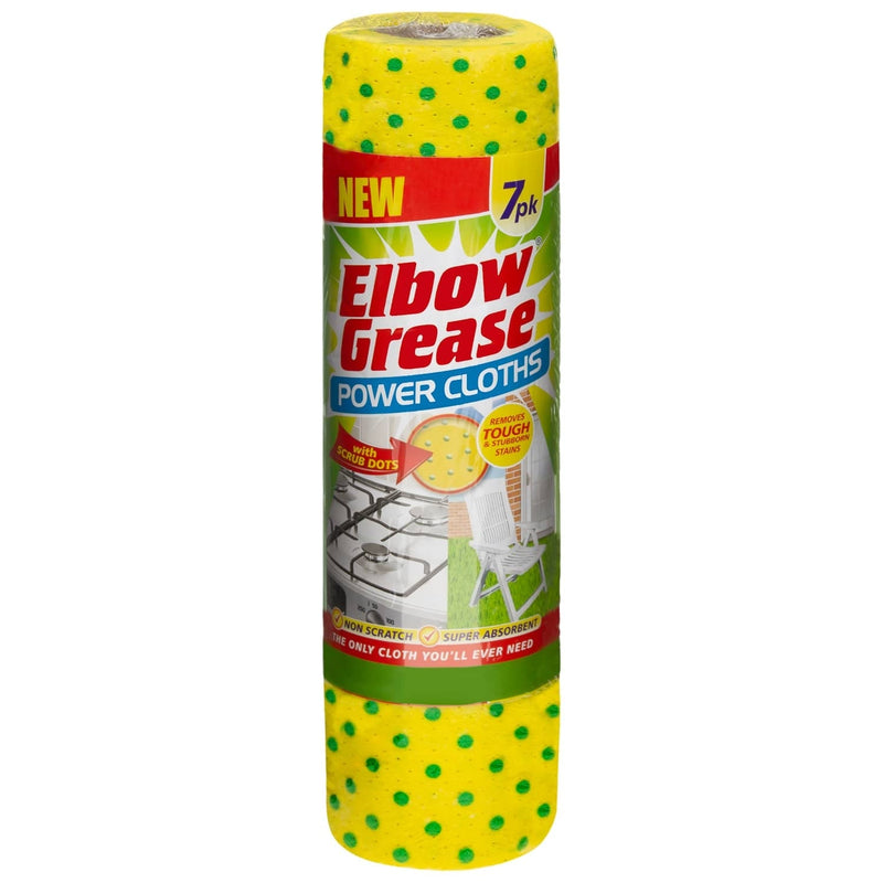 Elbow Grease Power Cloths 7 Pack - ONE CLICK SUPPLIES