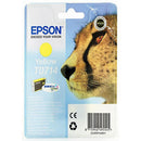 Epson T0714 Yellow Inkjet Cartridge (Capacity: 475 pages) C13T07144012 - ONE CLICK SUPPLIES