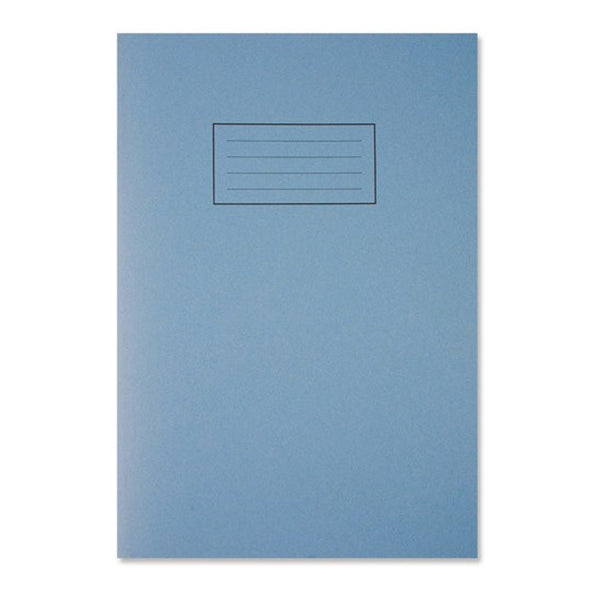 Silvine Ruled Exercise Book / A4 / With Margin / 80 Pages / Blue / Pack of 10 - ONE CLICK SUPPLIES
