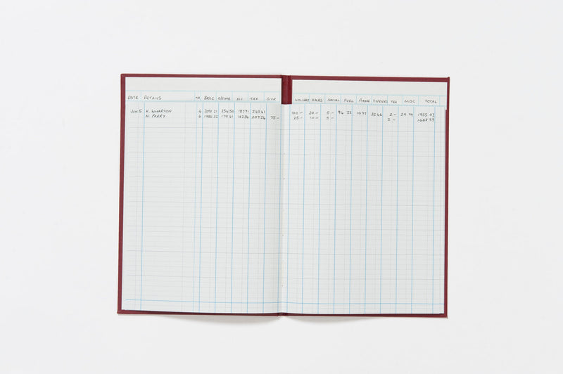 Guildhall Headliner Account Book Casebound 298x203mm 14 Cash Columns 80 Pages Red 38/14Z - ONE CLICK SUPPLIES