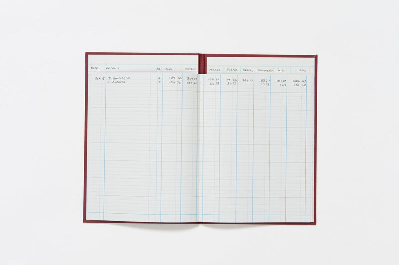 Guildhall Headliner Account Book Casebound 298x203mm 8 Cash Columns 80 Pages Red 38/8Z - ONE CLICK SUPPLIES
