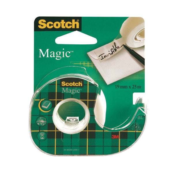 Scotch Magic Tape 810 19mm x 25m with Dispenser 8-1925D - ONE CLICK SUPPLIES