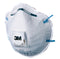 3M 8822 Cup-Shaped Respirator/Dust Mask (Valved)  - FFP2 {10 Pack} - ONE CLICK SUPPLIES