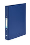 Elba Plastic Ring Binder A4 25mm Capacity 35mm Spine 2 O-Ring Blue (Pack 10) 400001508 - ONE CLICK SUPPLIES